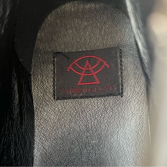 Strange Cvlt Creepers Black Super Kreep Platform Shoes Size 10 - Picture 11 of 15